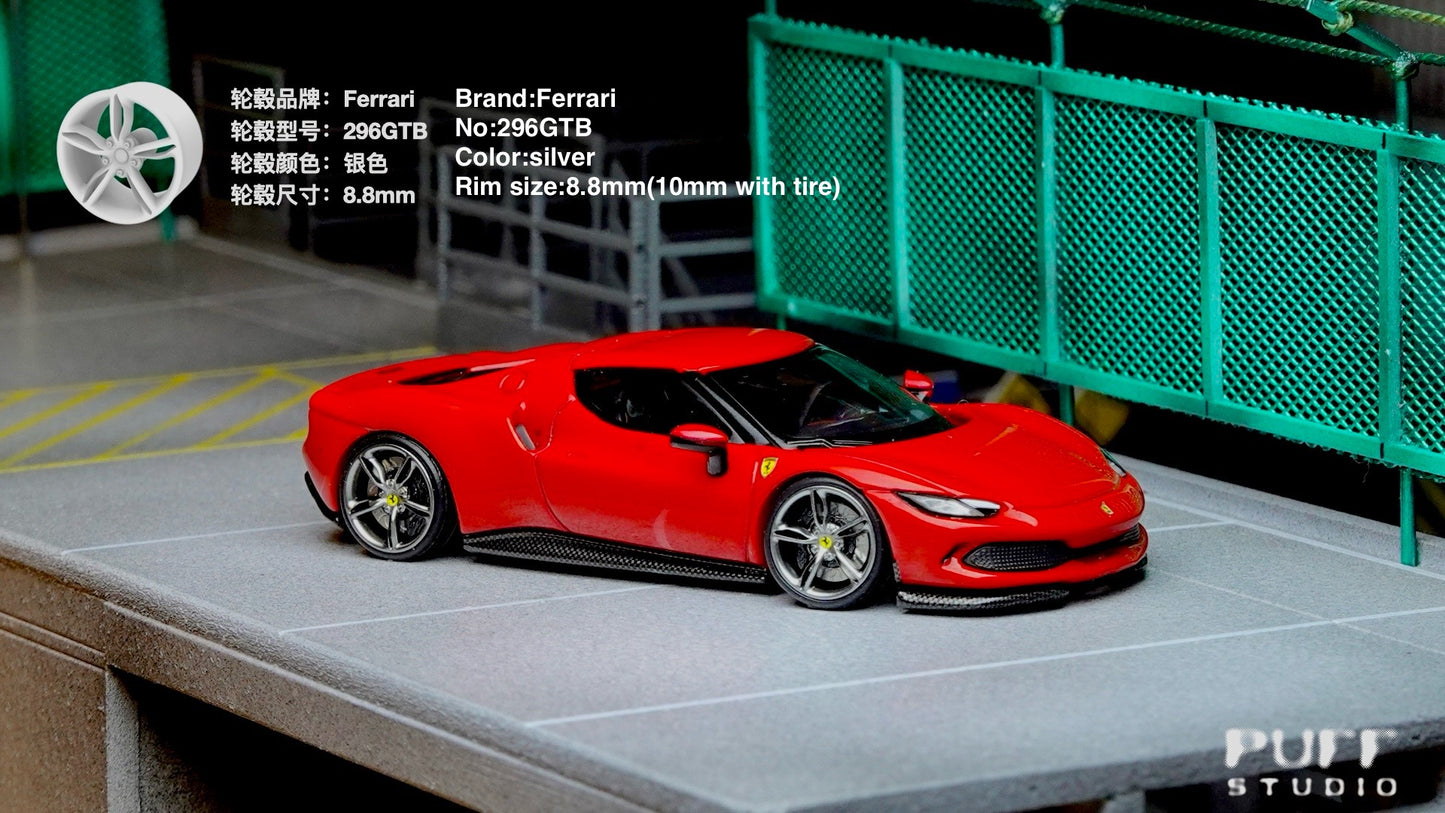 1/64 Puff-studio_8.8mm_Ferrari296GTB_Axelwheels