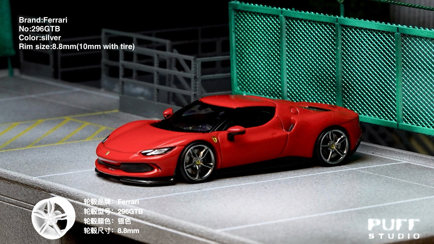 1/64 Puff-studio_8.8mm_Ferrari296GTB_Axelwheels
